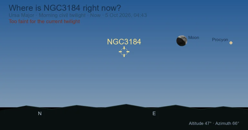 Where is NGC3184 right now?