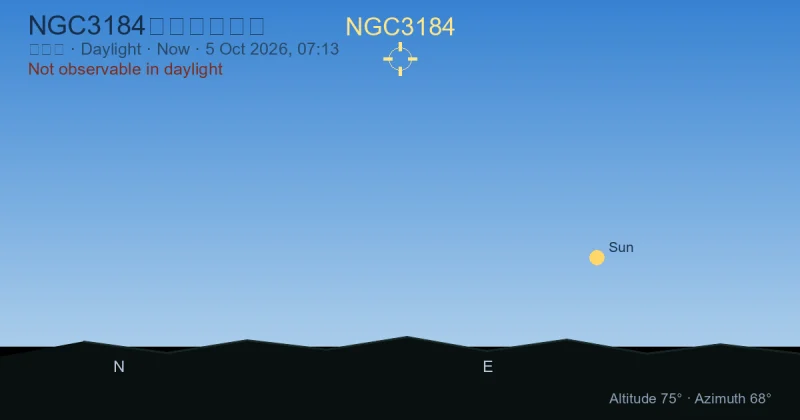 NGC3184现在在哪里？