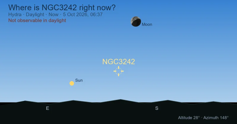 Where is NGC3242 right now?