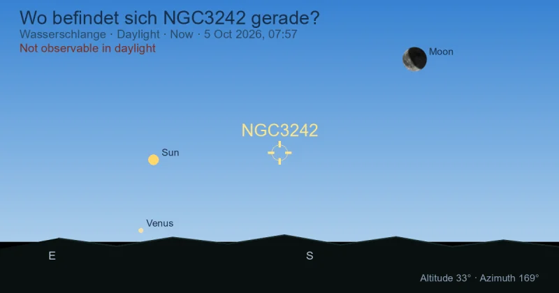 Wo befindet sich NGC3242 gerade?
