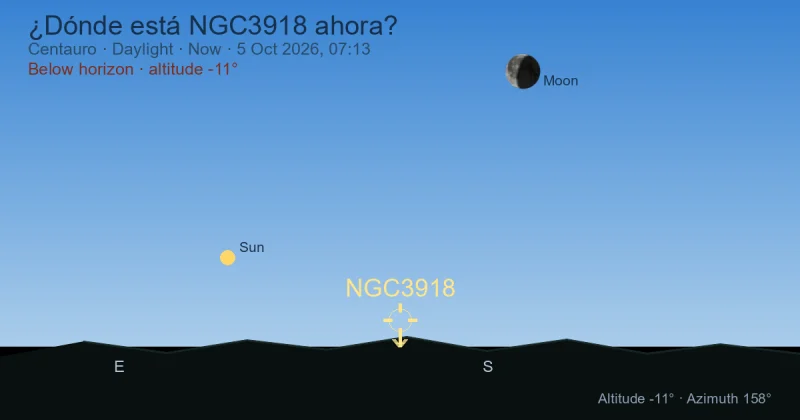 ¿Dónde está NGC3918 ahora?