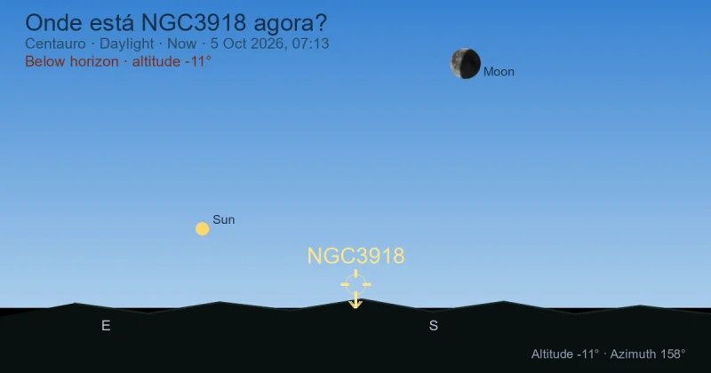 Onde está NGC3918 agora?