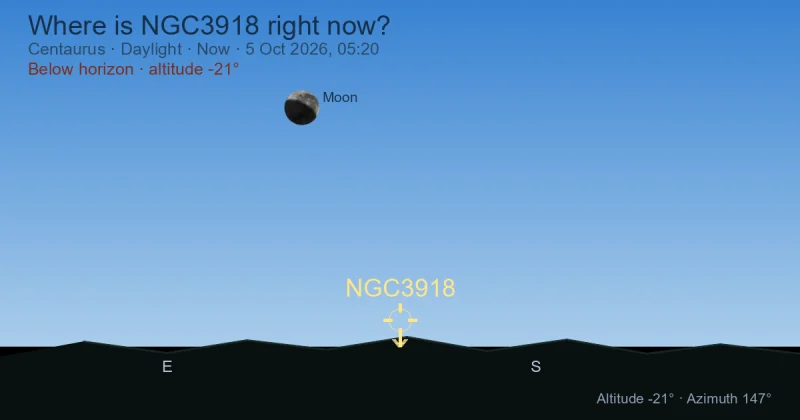 Where is NGC3918 right now?