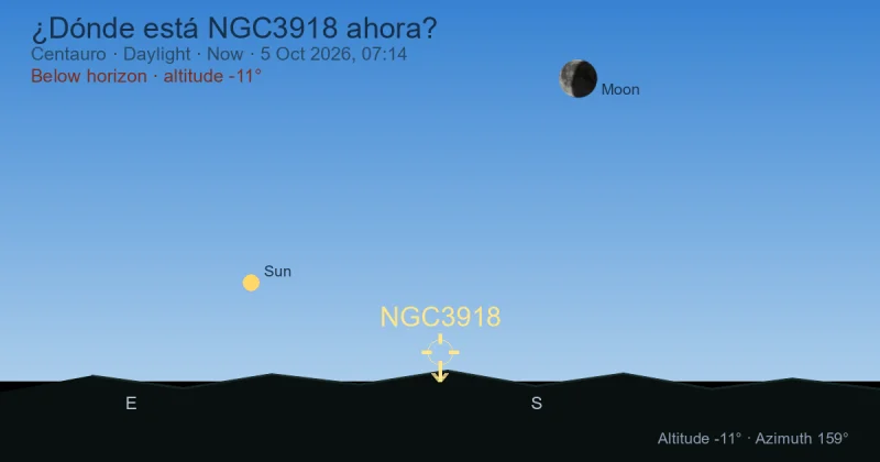 ¿Dónde está NGC3918 ahora?