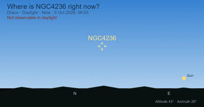 Where is NGC4236 right now?