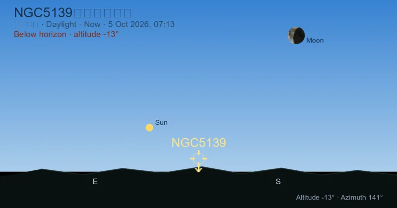 NGC5139现在在哪里？