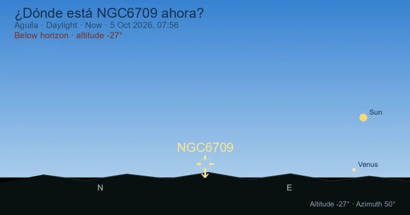 ¿Dónde está NGC6709 ahora?