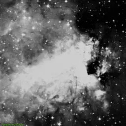 M17 — blue-filter image
