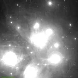M45 — blue-filter image