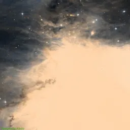 M43 — composite color image