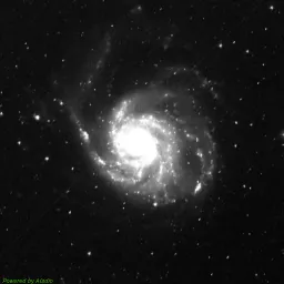 M101 — red-filter image